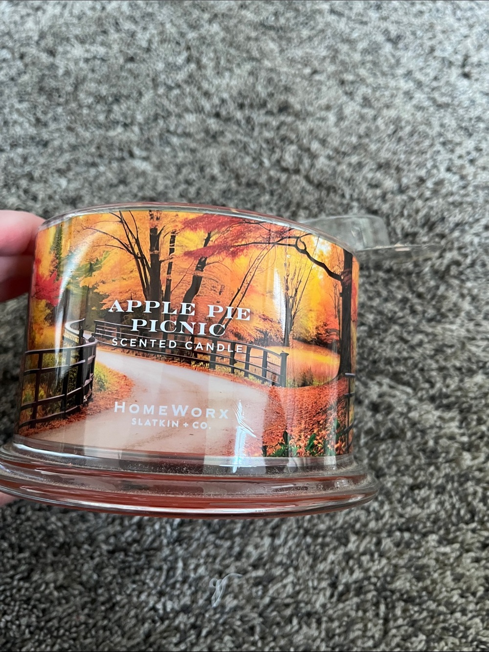Homework/Slatkin& Co Apple Pie Picnic Scented Candle   4 wick!  Large. New.
